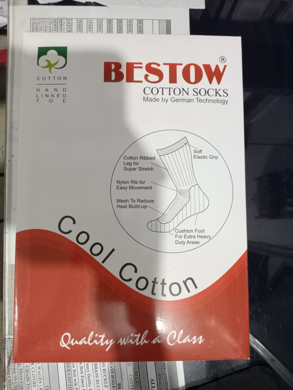 2150 BESTOW WHITE PLAIN ANKLE  HALF TERRY