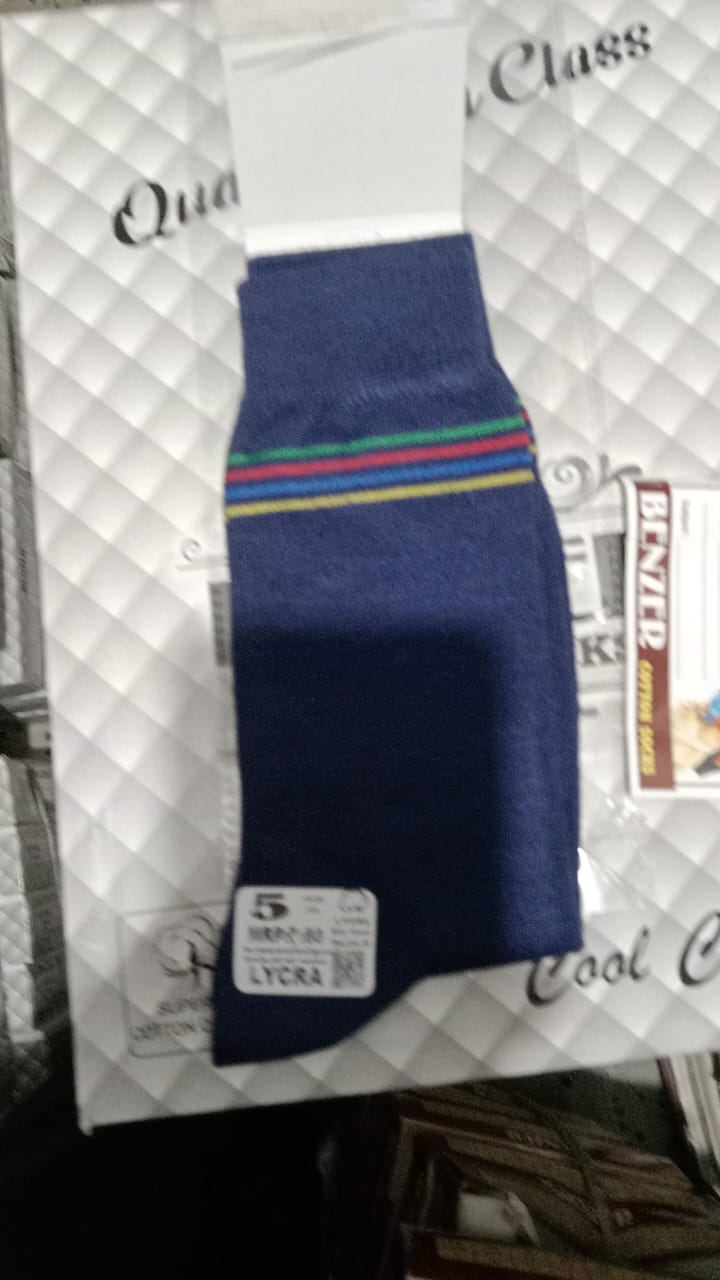 NAVY SOCKS 4 PATTI LYCRA