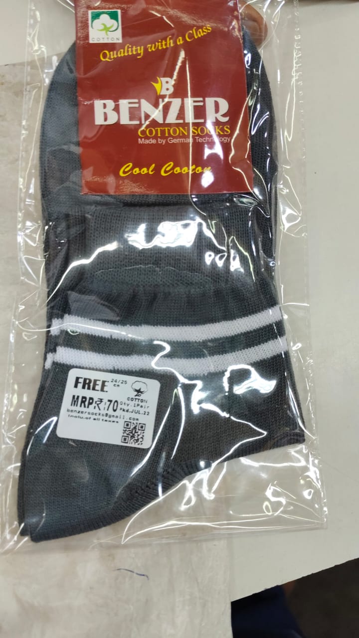 D.GREY SOCKS WHITE PATTI ANKEL LYCRA