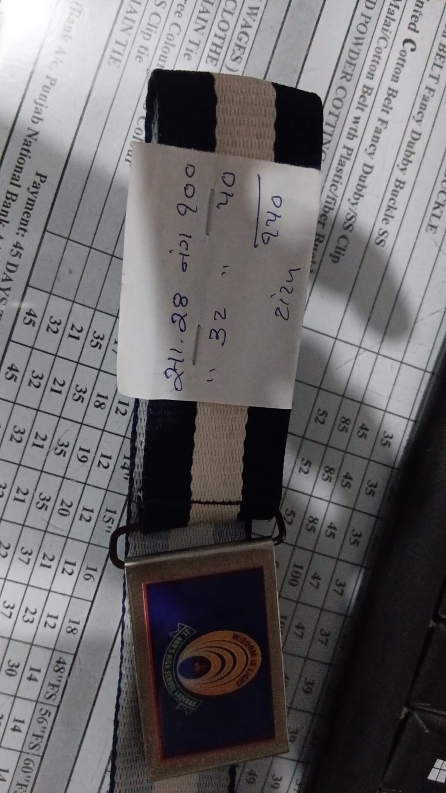 32 2222 11 NAVY/WHITE (WISDOM IS LIGHT) 
