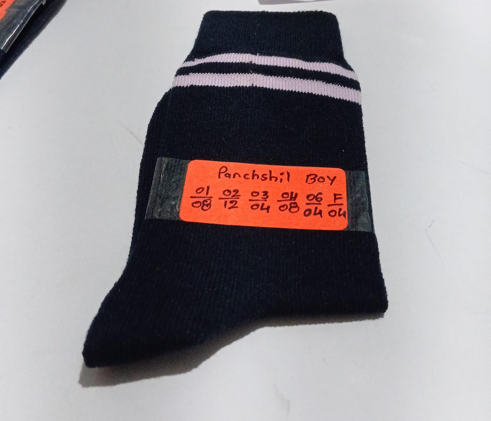NAVY SOCKS 2 LIGHT PURPLE PATTI LYCRA
