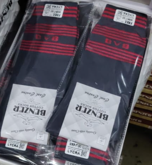 3 231 D.Grey Socks Patti Red Name BVB Lycra