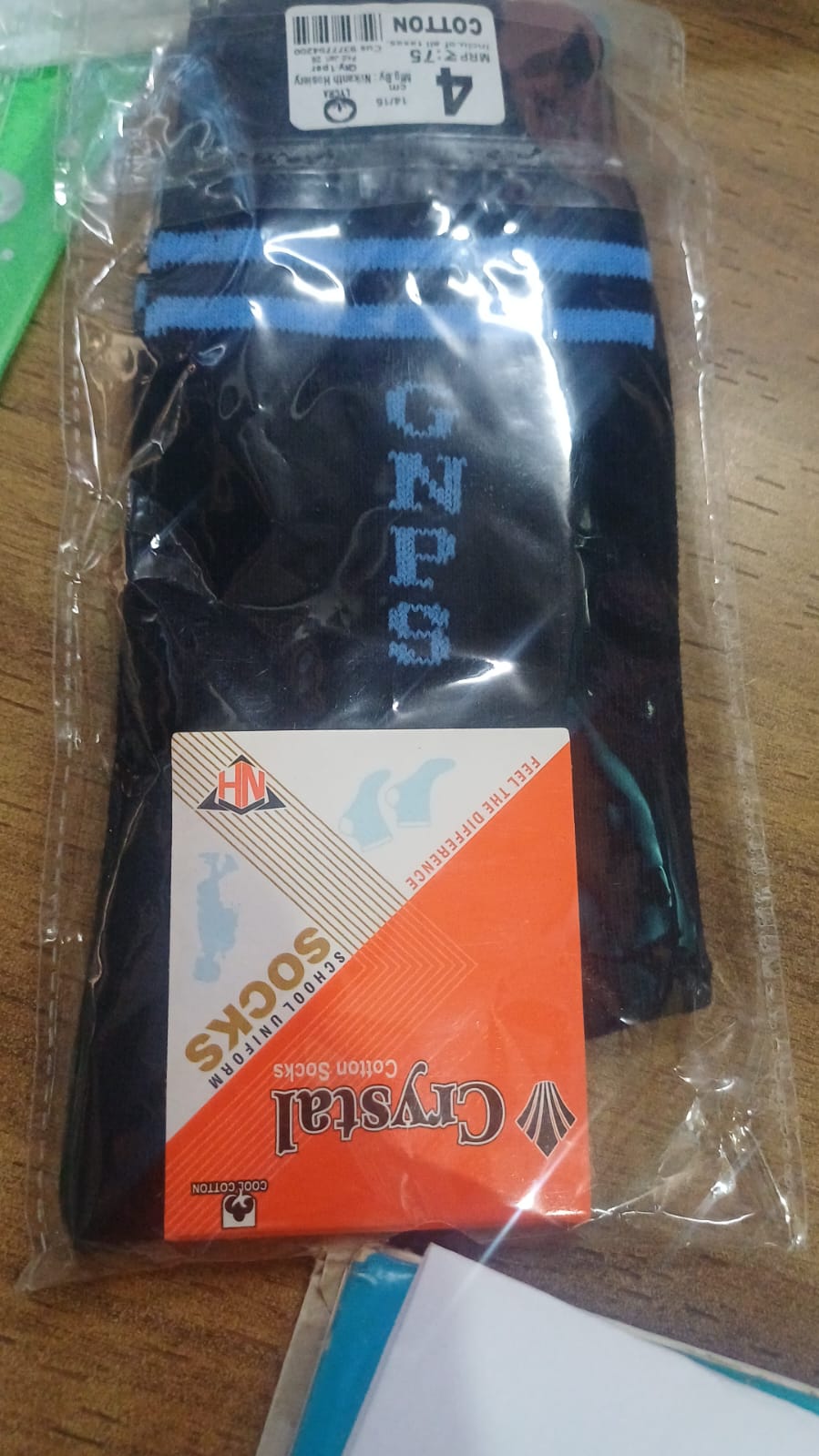 8 231 NAVY SOCKS 2 SKY PATTI NAME - C N P S 