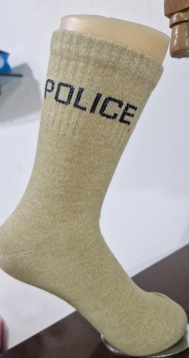 KHAKI SOCKS POLICE NAME