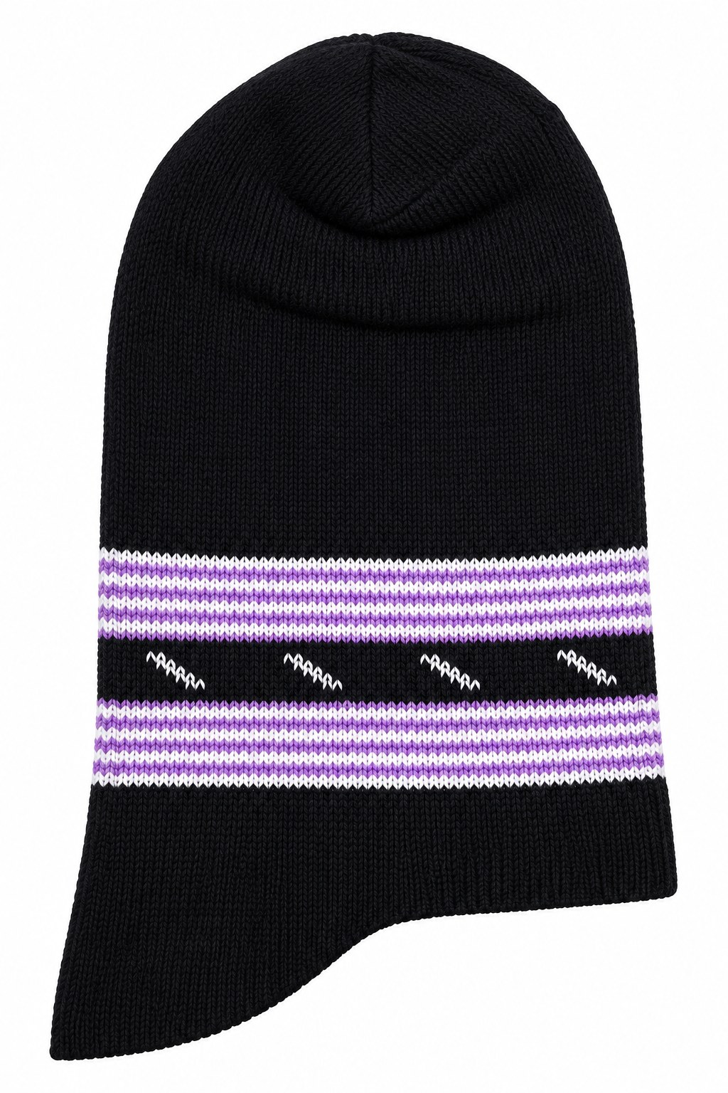 D.PURPLE SOCKS WHITE/PURPLE LINE ANKLE LYCRA