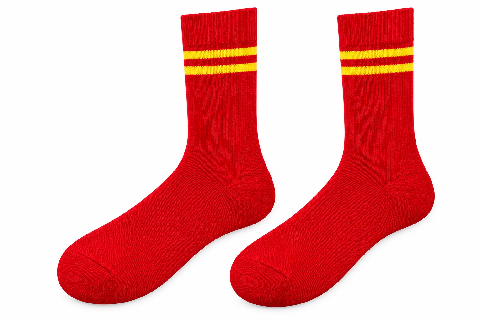 RED SOCKS 2 YELLOW PATTI PV